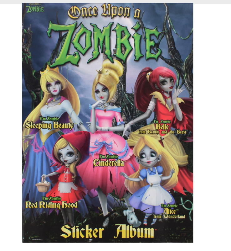 600 X ZOMBIE STICKER BOOK ONLY - ENGLISH