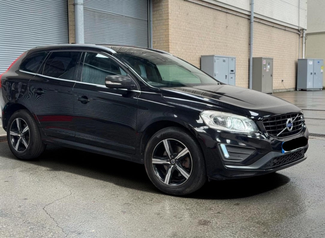 2017 VOLVO XC60 R-DESIGN LUX NAV D4 AWD AUTOMATIC DIESEL SUV BLACK >>--NO VAT ON HAMMER--<<