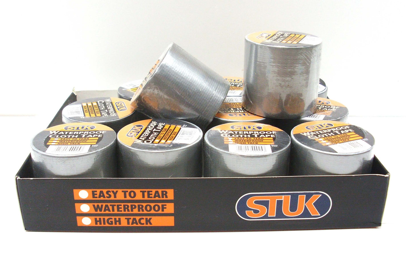 480 X WATERPROOF CLOTH TAPE 50MM/4.5M SILVER