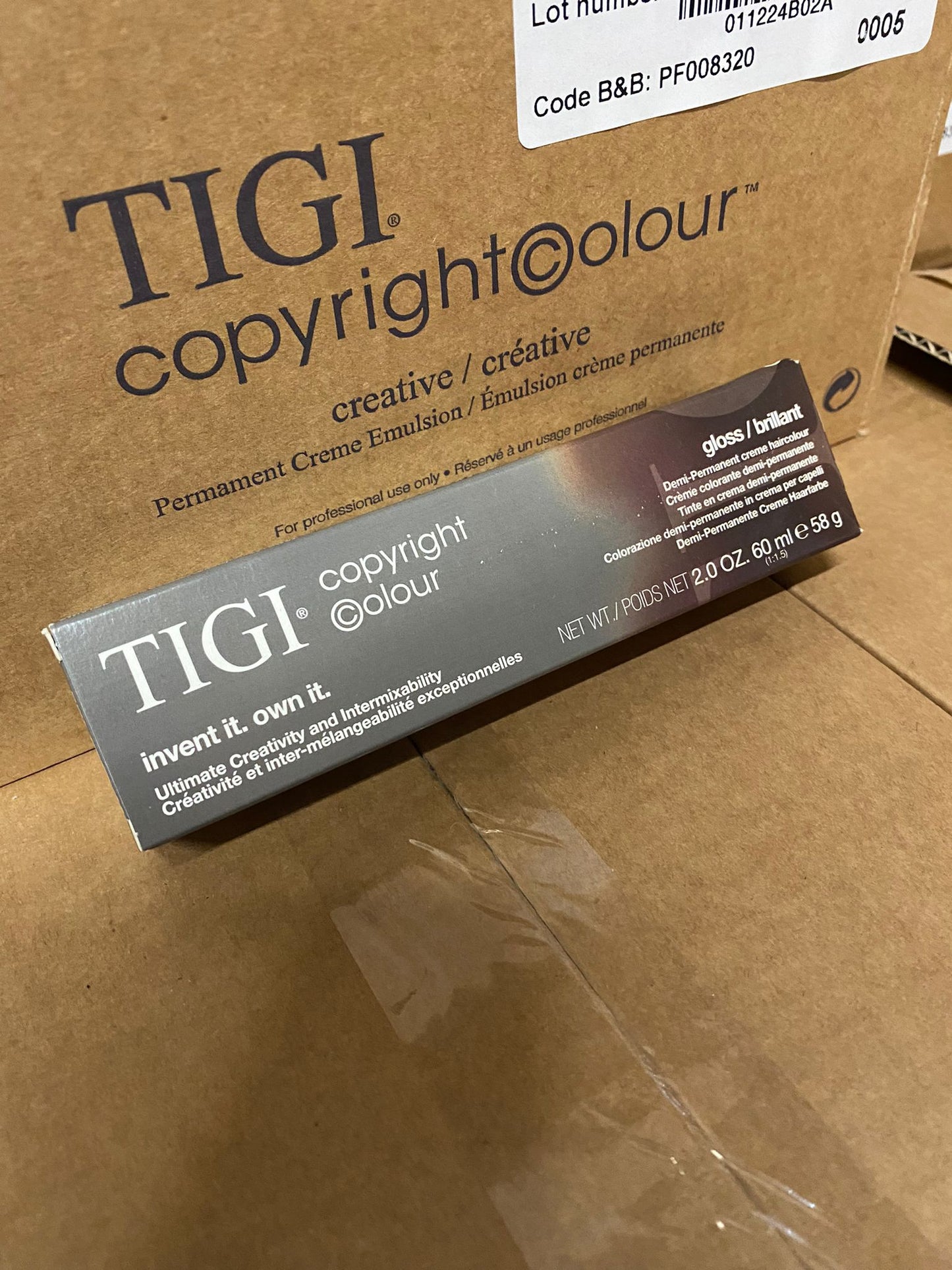 1728 X MIX OF SHADES OF TIGI HAIR DYE 60ML, NO EXPIRY - GREAT FOR RESALE