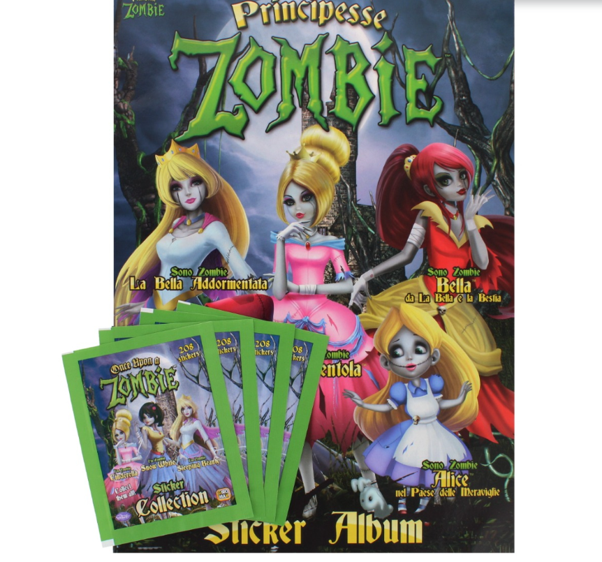 110 X ZOMBIE STICKER ALBUM BOOK ITALIAN