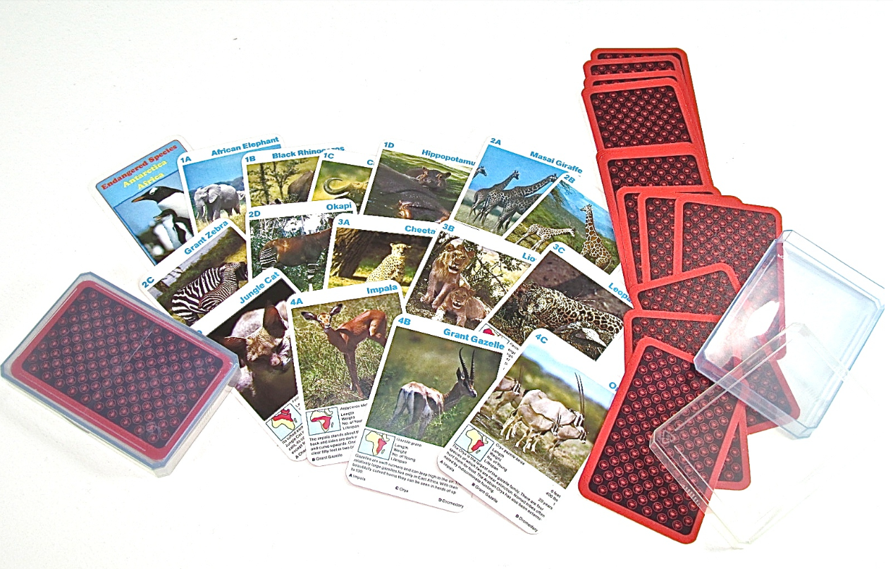 240 X ENDANGERED SPECIES PLAYING CARDS ASST