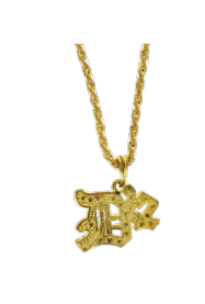 240 X B2 SIGN GOLD PENDANT NECKLACE