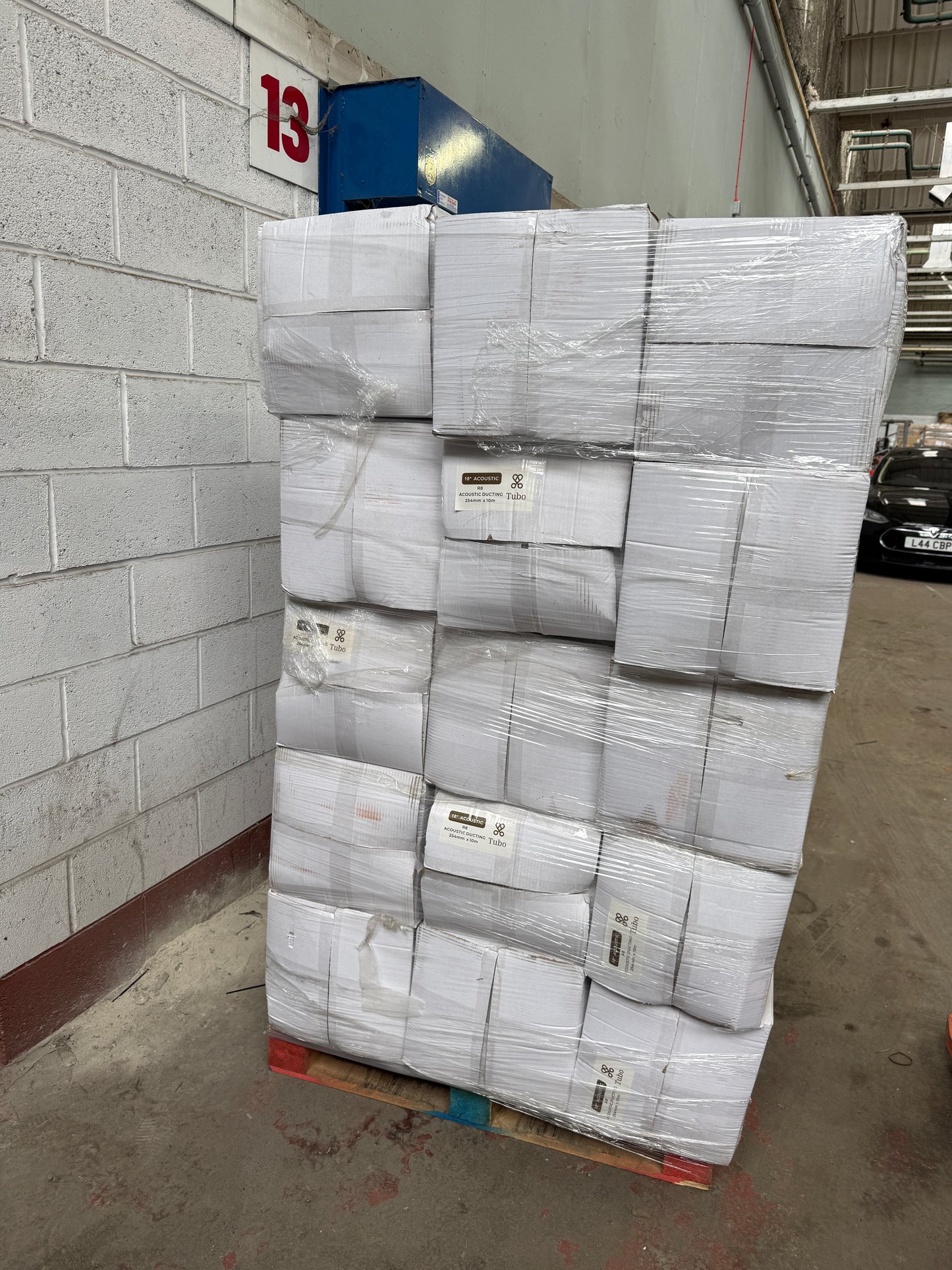 PALLET OF 15X ACOUSTIC FLEXIBLE DUCTING - 10 METER X 254MM (10") DIAMETER RRP £1000 !!