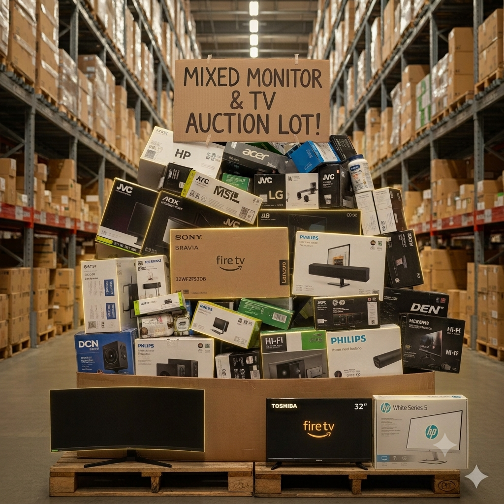 17+ 4K & FULL HD MONITORS + SMART TVS – ACER MSI LG SONY TOSHIBA – MIXED RETURNS LOT