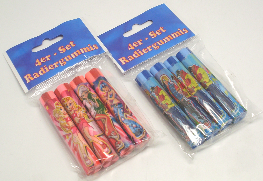 192 X 4PC ERASERS-ASSTD
