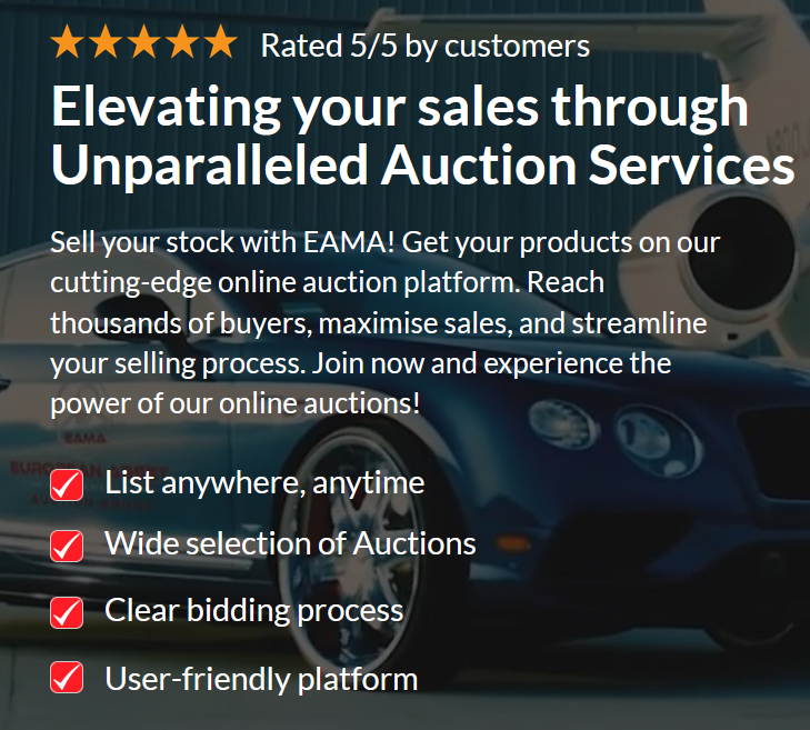 Liquidation Sales: EAMA assists businesses in selling excess inventory or discontinued products through clearance sales, either onsite or online.