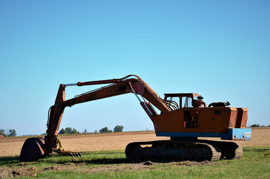 a large machine in a field