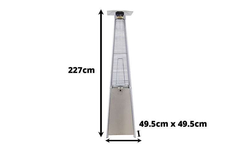 FREE DELIVERY - OUTDOOR PYRAMID GAS PATIO HEATER (SBA-00124)