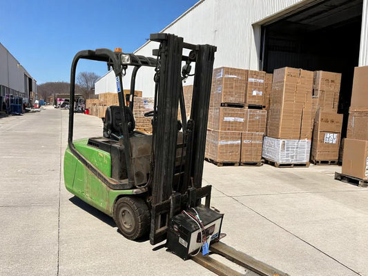 **(INCLUDES CHARGER)** 2006 CESAB C3E150 ELECTRIC 3-WHEEL FORKLIFT – 1,500KG CAPACITY