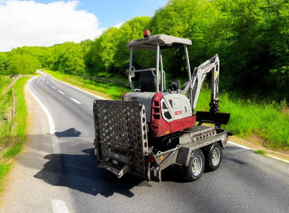 2017 TAKEUCHI TB216 MINI EXCAVATOR + PLANT TRAILER