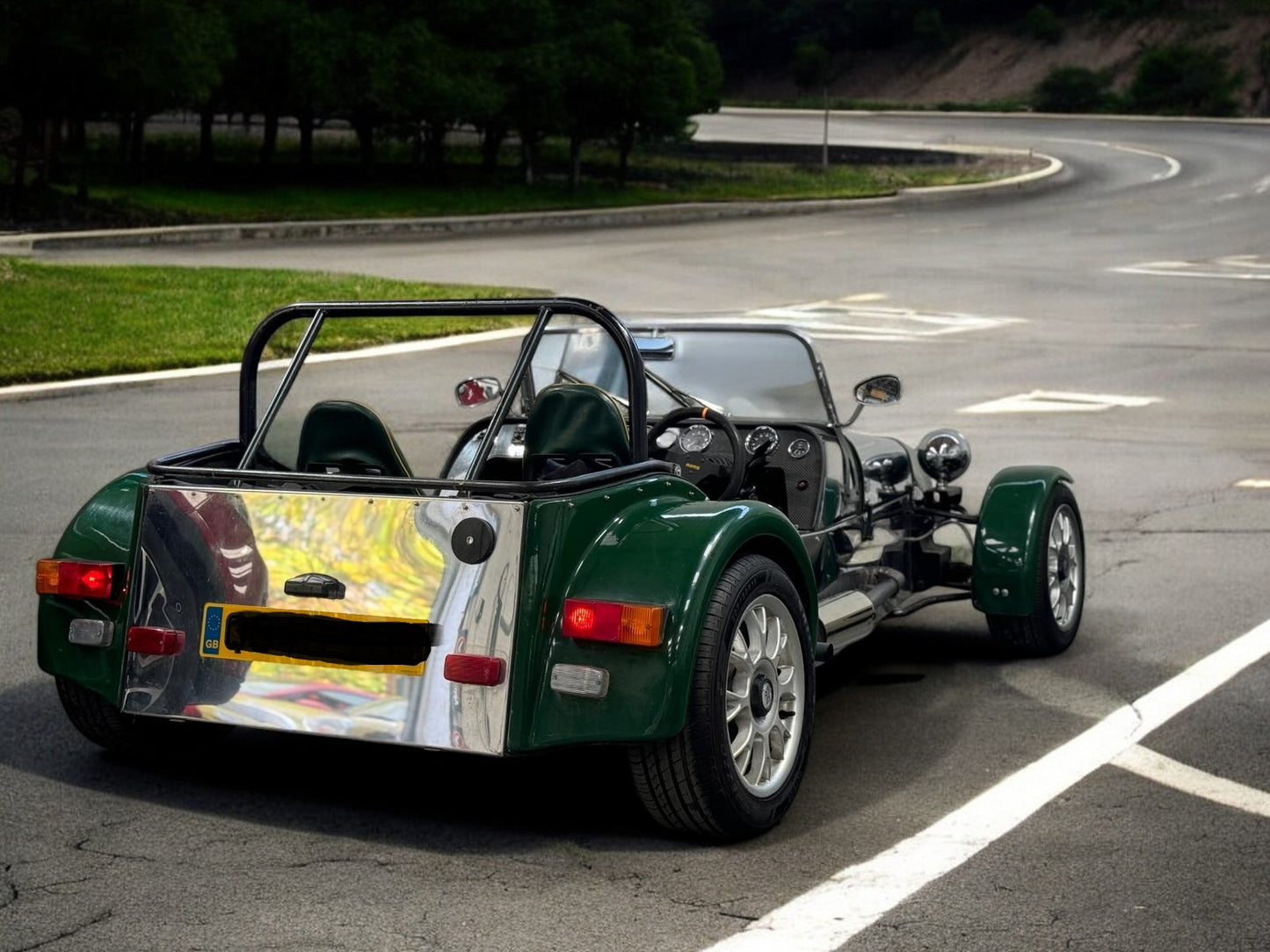 1996 ROBIN HOOD KIT CAR – SILVER AND GREEN – PETROL >>--NO VAT ON HAMMER--<<