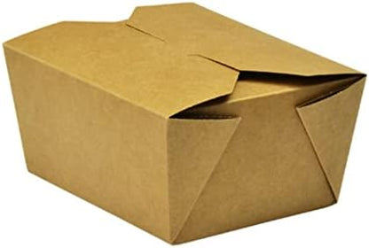 300 LUNCH BOX KRAFT - 150X120X65 - 1150 ML TAKEAWAY FOOD BOXES CARDBOARD KRAFT FOOD CONTAINERS