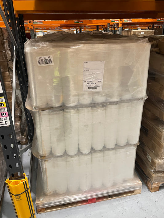 240 ROLLS X PRESTRETCHED FILM 400MM X 600MTR CLEAR STANDARD CORE (BULK) - RRP £1,108.80