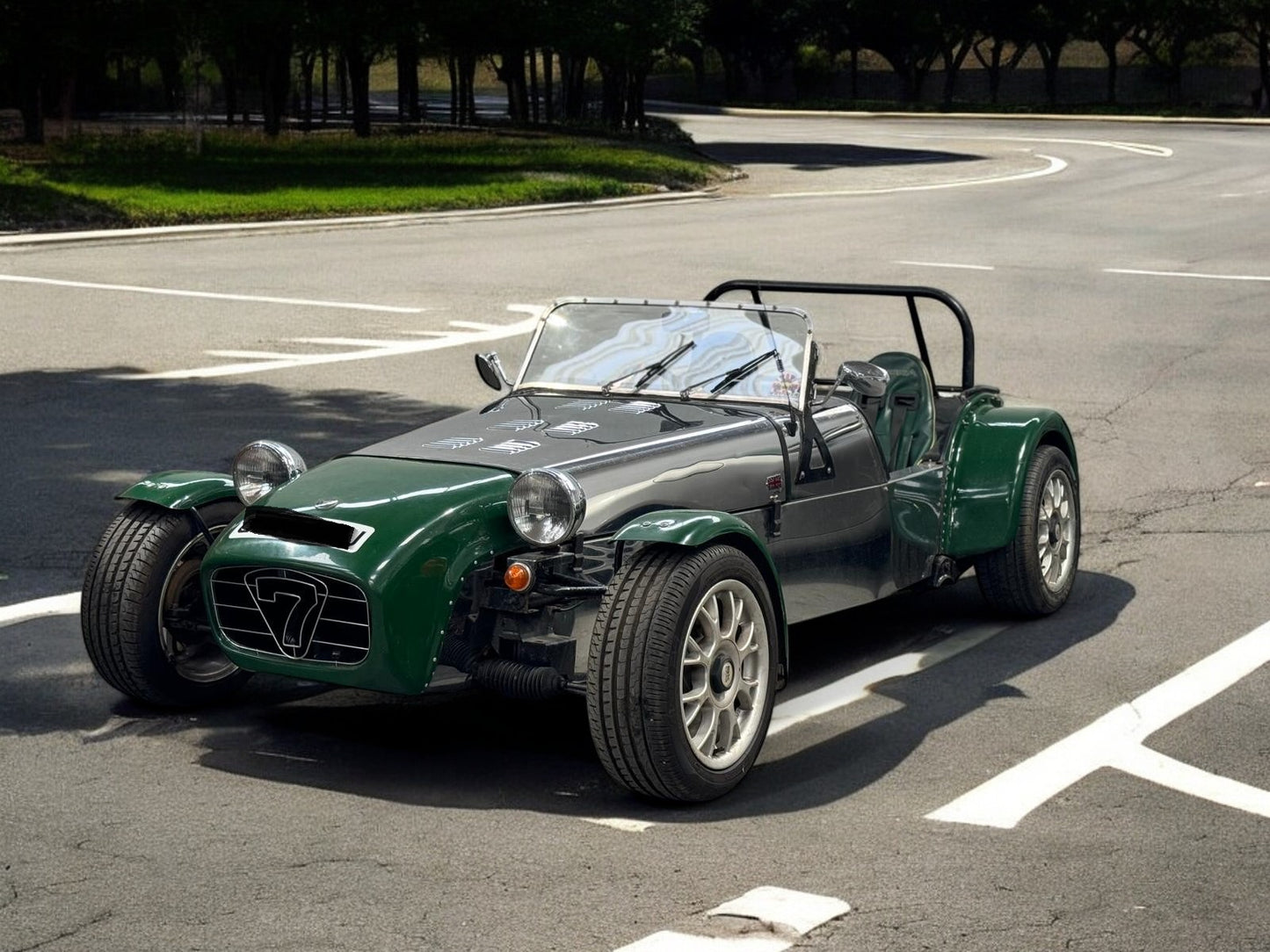 1996 ROBIN HOOD KIT CAR – SILVER AND GREEN – PETROL >>--NO VAT ON HAMMER--<<