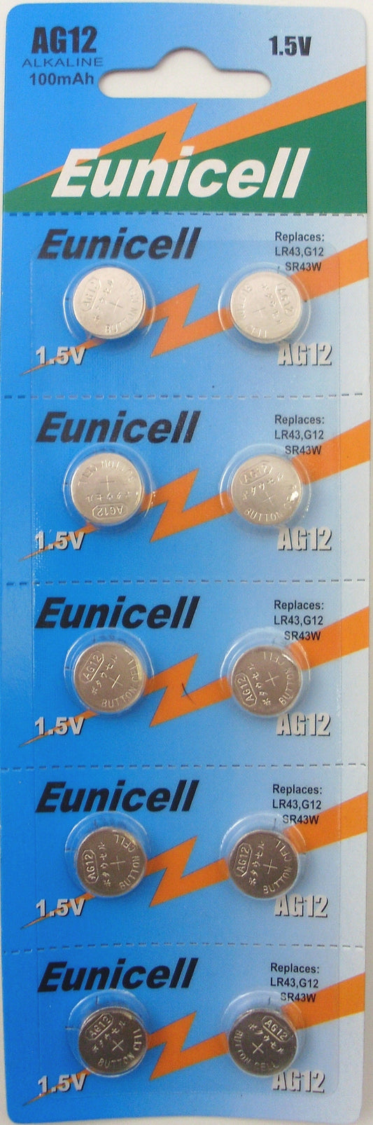 1200 X EUNICELL-10PK AG12 1.5V BATTERY