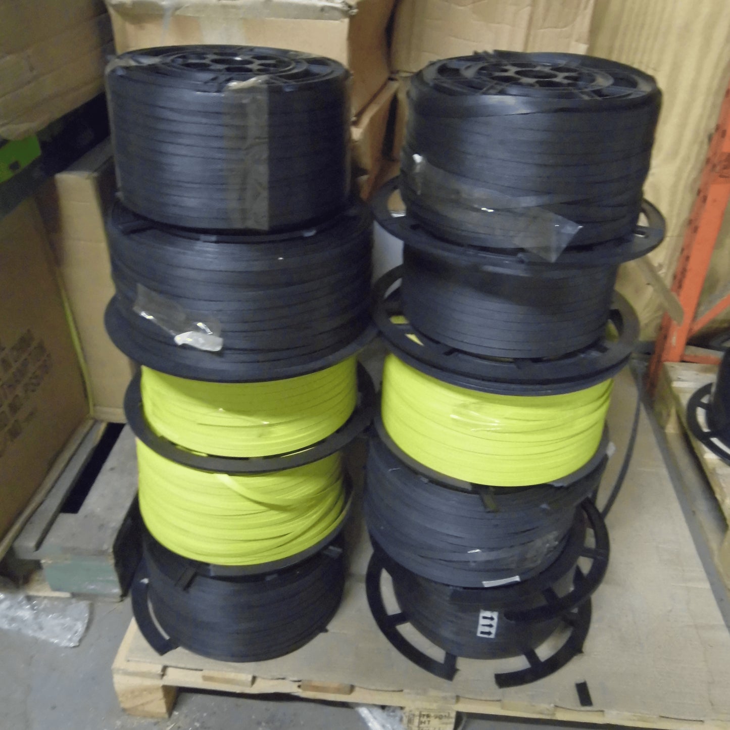 10 COILS PLASTIC STRAPPING 12MMX 1000MET