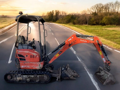 2019 KUBOTA U17-3 ZERO-TAIL SWING MINI EXCAVATOR (1.7T)