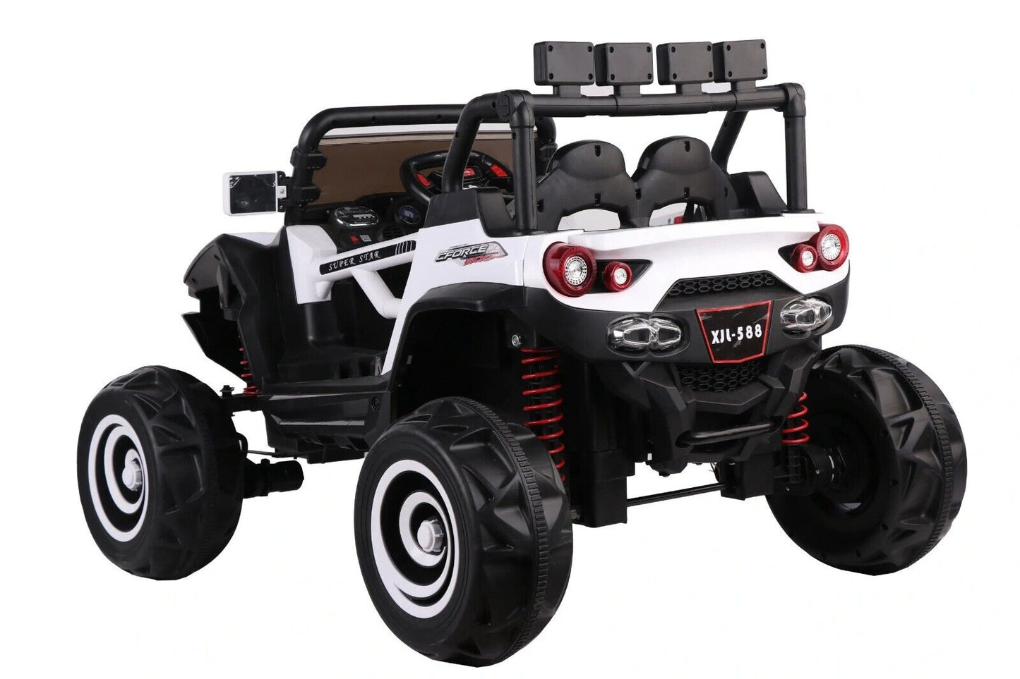 WHITE 4X4 ATV/UTV KIDS BUGGY JEEP ELECTRIC CAR WITH REMOTE BRAND NEW BOXED