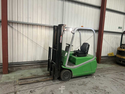 **(INCLUDES CHARGER)** 2005 CESAB BLITZ C15AC ELECTRIC 3-WHEEL FORKLIFT – 1,500KG CAPACITY,