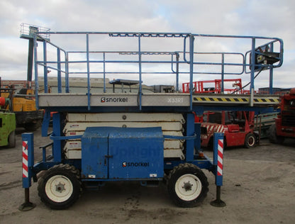 2007 UPRIGHT X33RT SCISSOR LIFT ACCESS PLATFORM