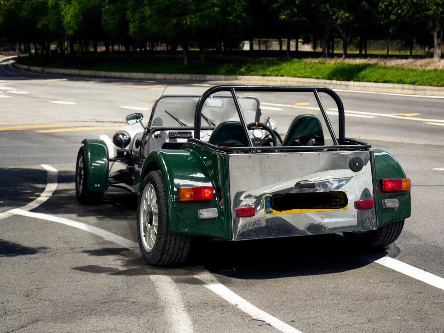 1996 ROBIN HOOD KIT CAR – SILVER AND GREEN – PETROL >>--NO VAT ON HAMMER--<<