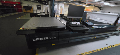 GERBER CUTTER / PARAGON - 448 L X 220 W - COST £123,600