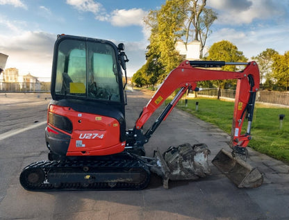 2019 KUBOTA U27-4 2.7 TONNE EXCAVATOR 3,560 HOURS