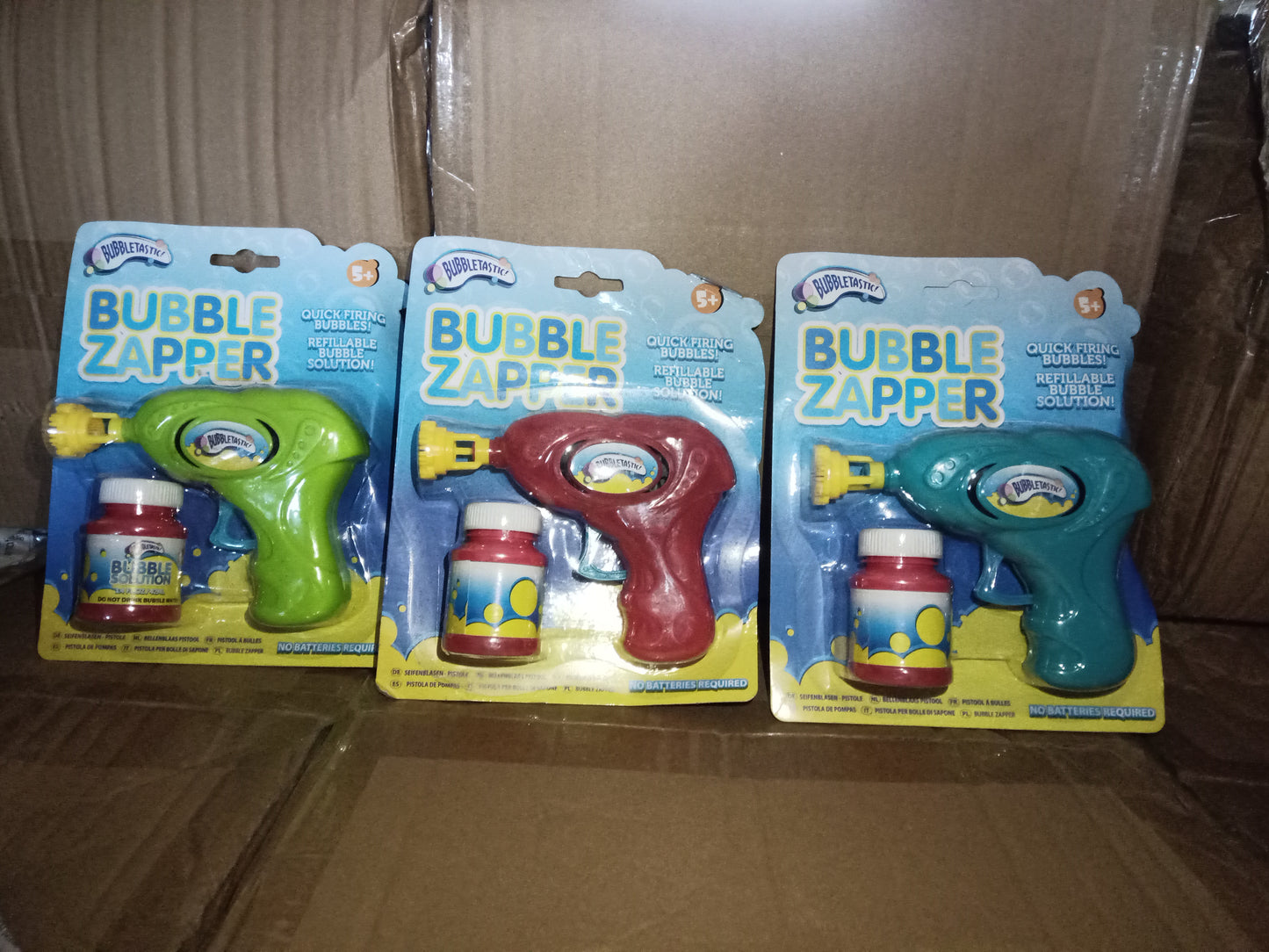 1056 X BUBBLE BLOWING MACHINES - ASSTD 3 COLOURS