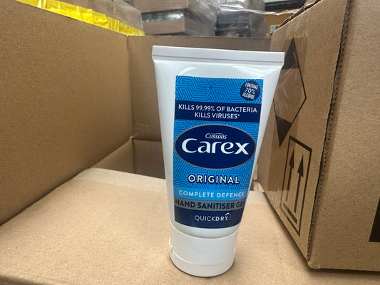 1 PALLET OF CAREX HAND SANITISER 50ML