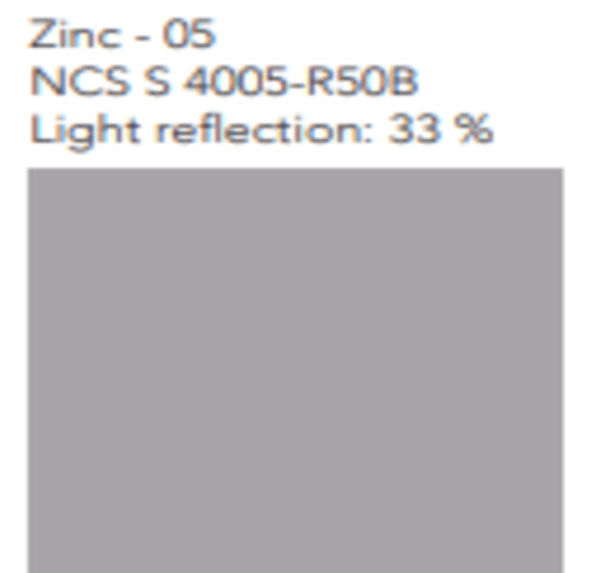 10 BOXES OF ROCKFON COLOR-ALL ZINC CEILING TILES E24 S8 600MM X 600MM X 20MM RRP £4200