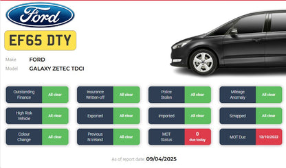2015 FORD GALAXY ZETEC TDCI – 2.0 DIESEL – MANUAL – 7-SEATER MPV >>--NO VAT ON HAMMER--<<