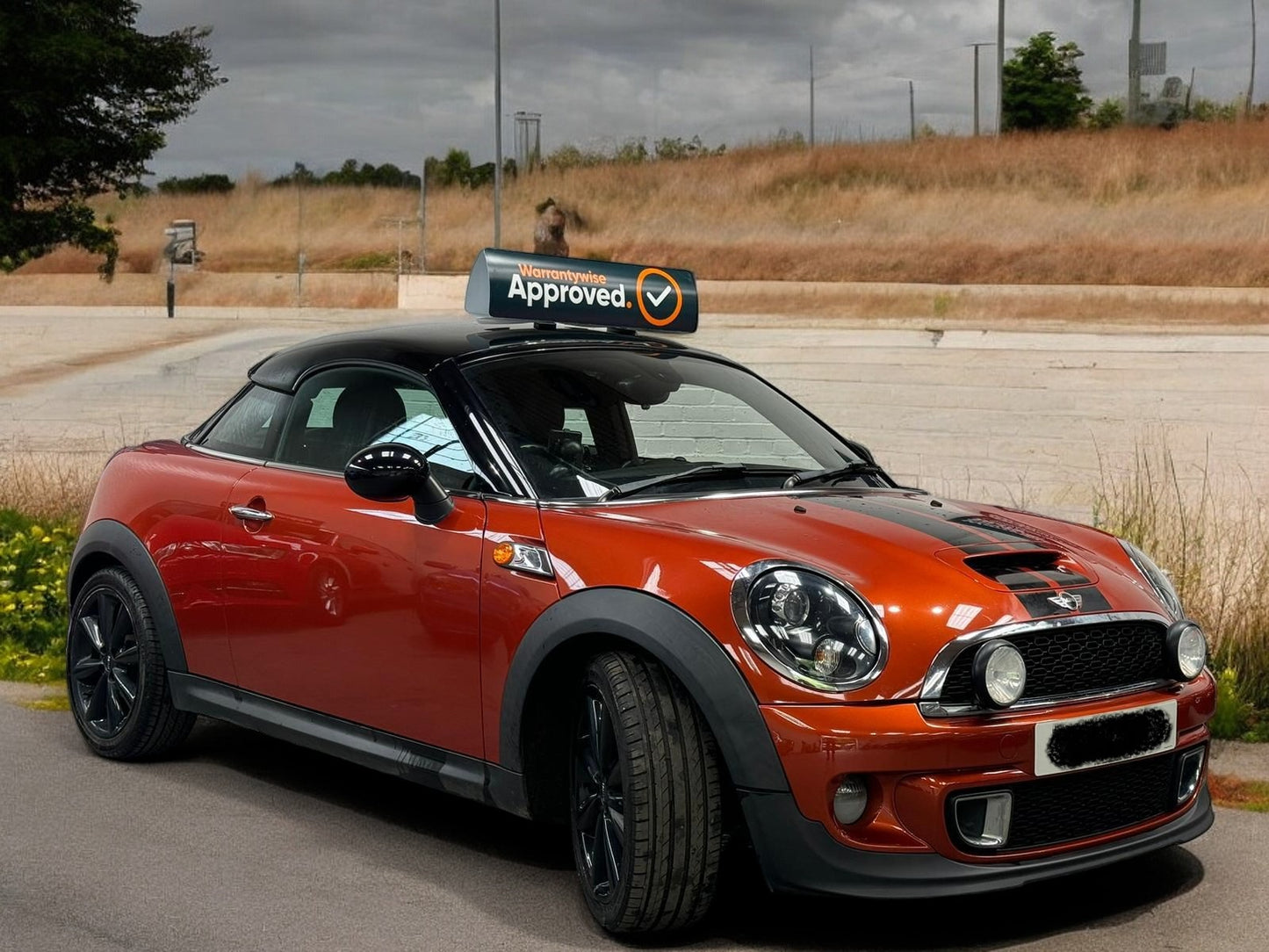 >>--NO VAT ON HAMMER--<< MINI COOPER S COUPE - 2013 - STUNNING ORANGE WITH HEATED SEATS