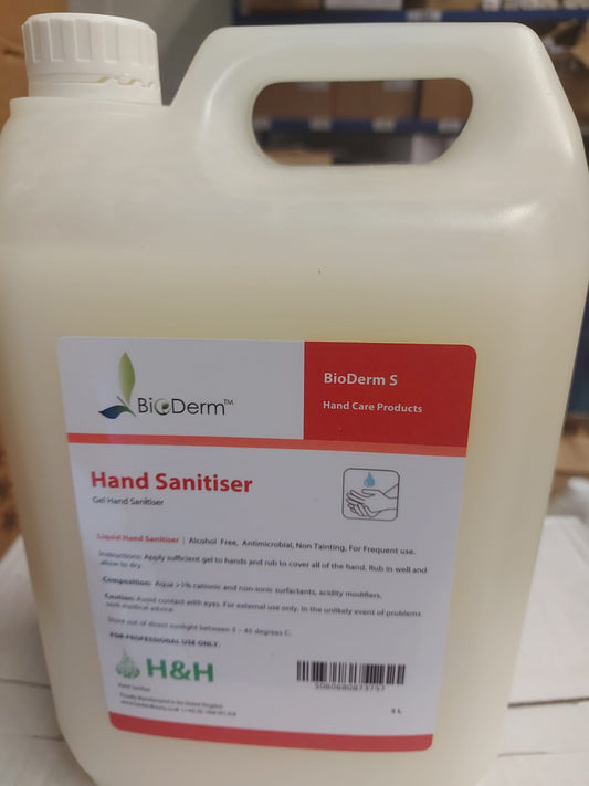 BIO DERM HAND SANITISER CARE HAND WASH ALCOHOL FREE X 4 PCS IN ONE BOX 5L