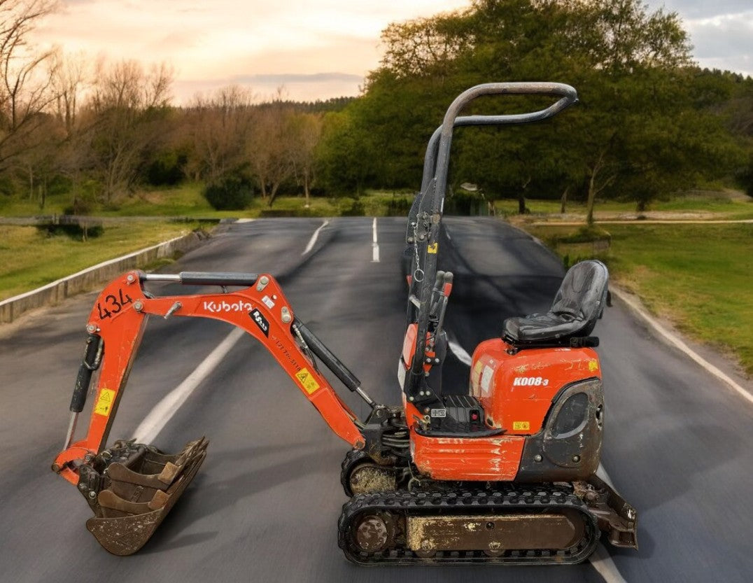 2020 KUBOTA K008-3 MICRO EXCAVATOR HOURS: 1,557