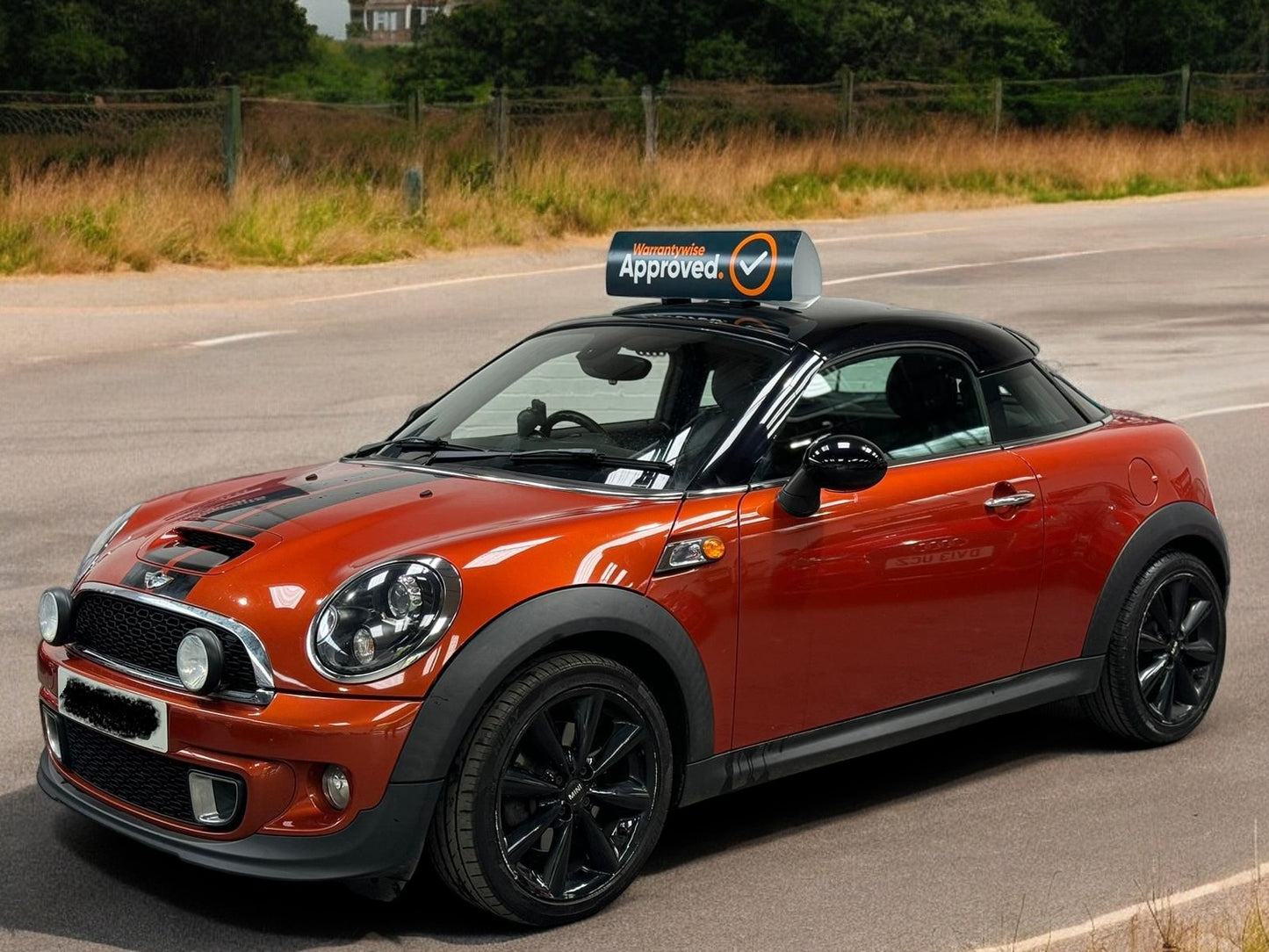 >>--NO VAT ON HAMMER--<< MINI COOPER S COUPE - 2013 - STUNNING ORANGE WITH HEATED SEATS