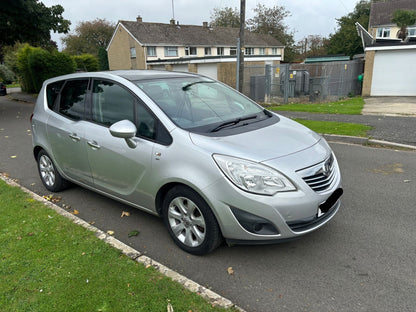 2010 VAUXHALL MERIVA SE - SILVER, MANUAL, PETROL - 5-SEATER MPV >>--NO VAT ON HAMMER--<<