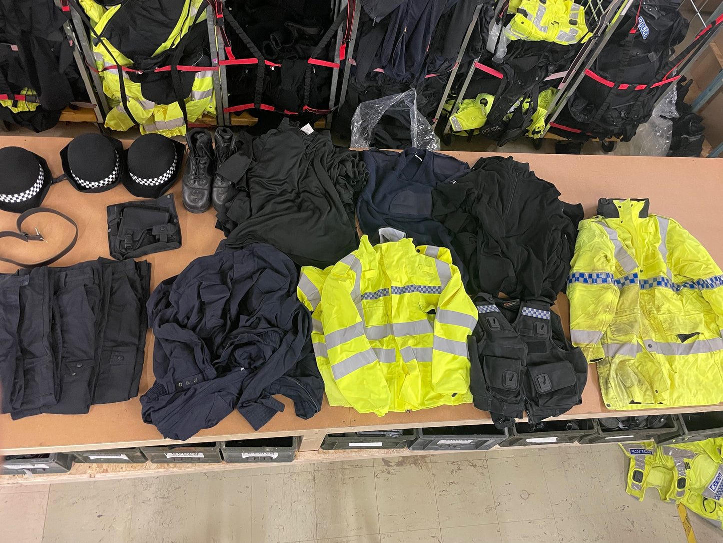 10 X BIN BAGS FULL OF EX POLICE UNIFORM - RRP CIRCA £2750.00 - NO VAT ON HAMMER