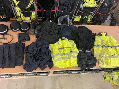 10 X BIN BAGS FULL OF EX POLICE UNIFORM - RRP CIRCA £2750.00 - NO VAT ON HAMMER