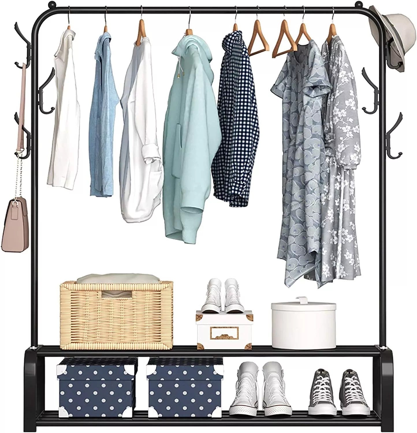 LARGE PALLET WARDROBE CUPBOARD CLOTHES STORAGE ORGANISER ,DRYING CLOTHING RAILS,THS RAILS NEW