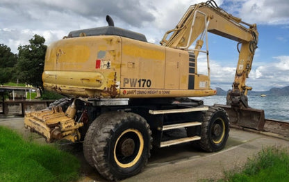 KOMATSU PW170ES-6K WHEELED EXCAVATOR - RAIL ROAD VEHICLE, QUICK HITCH, DITCHING BUCKET