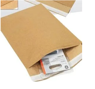 1,200 X KRAFT MESH PAPER PADDED BAGS W240 X L340MM + 50MM FLAP 260GSM - PLAIN RRP £480.28