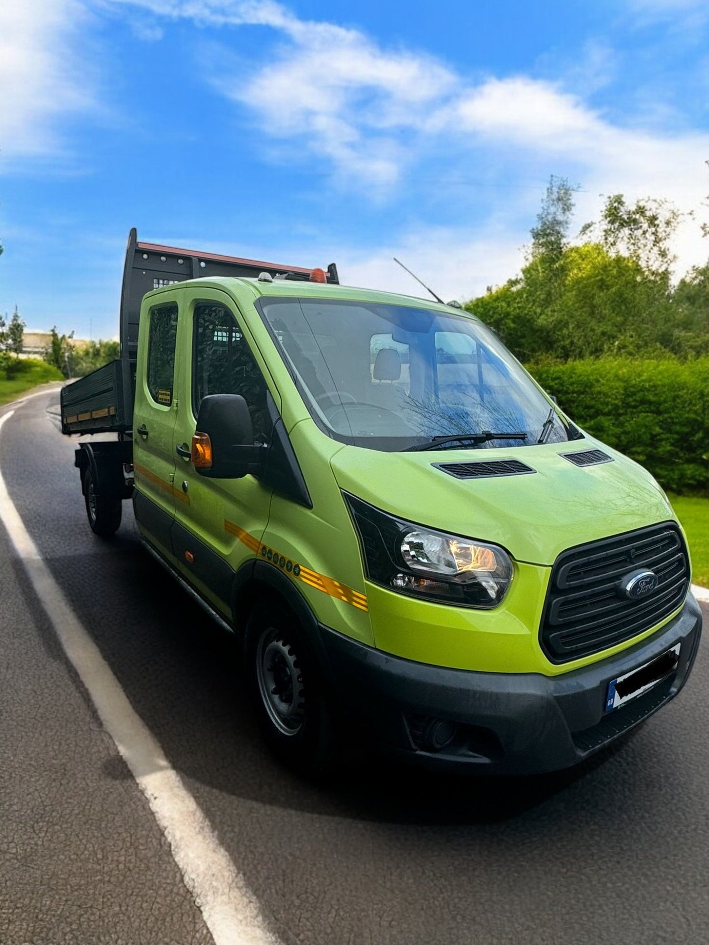 2019 FORD TRANSIT 350 CREW CAB ONE STOP TIPPER – ** ONLY 95K MILES **