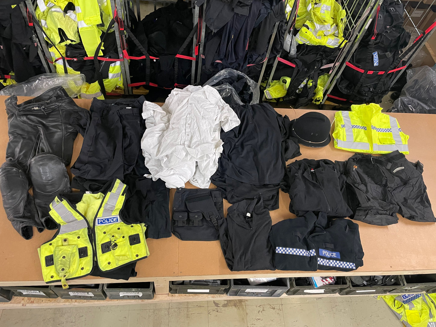 10 X BIN BAGS FULL OF EX POLICE UNIFORM - RRP CIRCA £2750.00 - NO VAT ON HAMMER