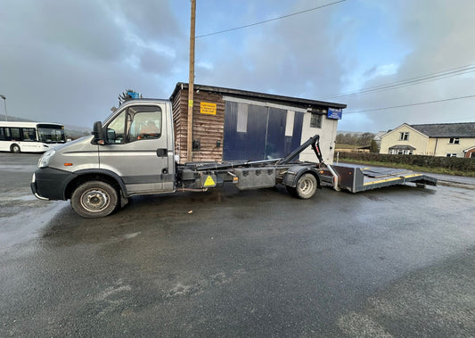 2011 IVECO DAILY 70C18 HOOKLIFT WITH MULTI LIFT XR AND BEAVER TAIL BODY