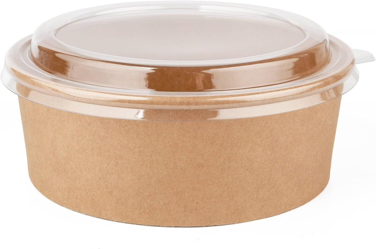 1000 16OZ BROWN KRAFT DISPOSABLE SOUP CONTAINERS WITH LIDS FOR ICE CREAM AND SOUP BOWLS TAKEAWAY