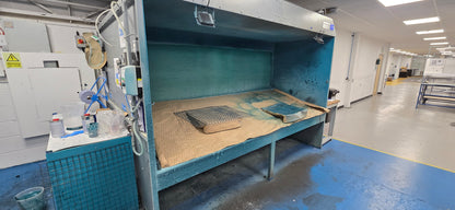 SPRAY PAINT BOOTH WITH EXTERNAL VENTILATION 1 OF 2 GIVEN AT RANDOM COST £7200