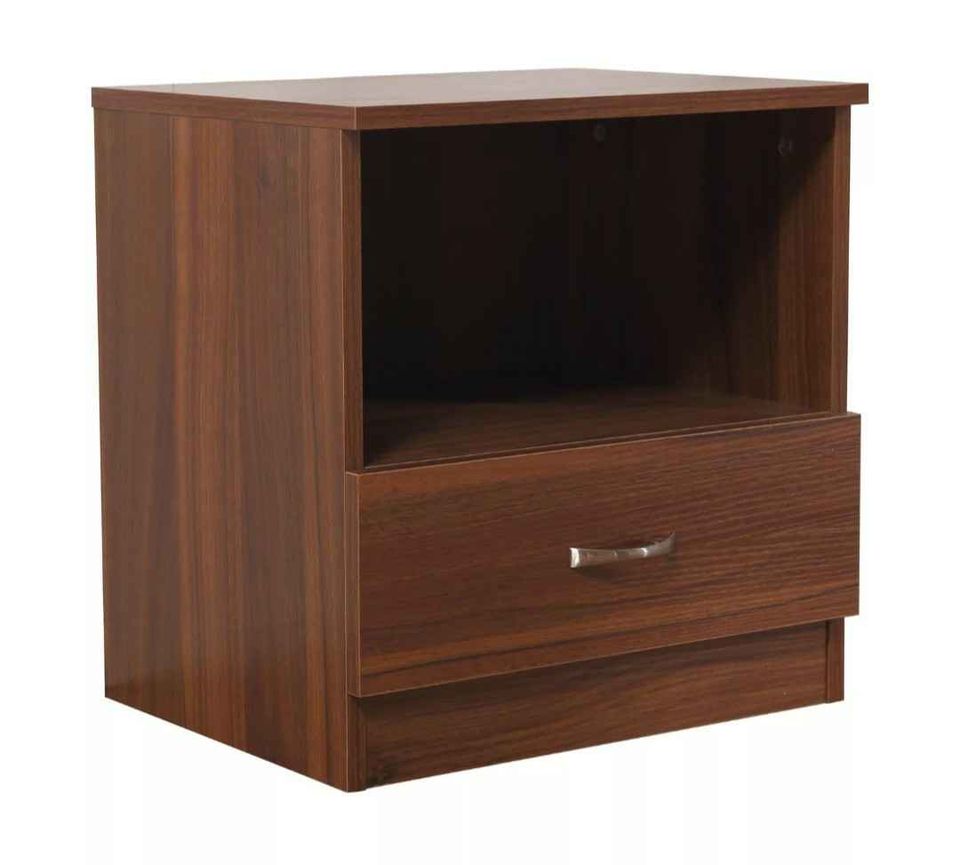 10 X FLATPACKED WALNUT BEDSIDE CABINETS BRAND NEW BOXED