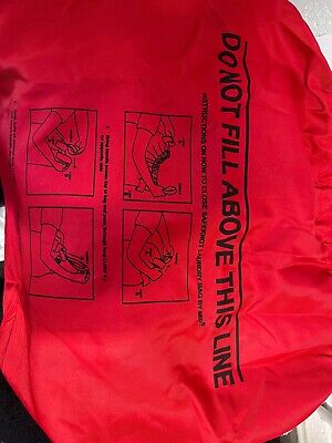 LARGE JOB LOT LAUNDRY BAG DRAW STRING COMMERICAL LAUNDRY BAG RED NEW