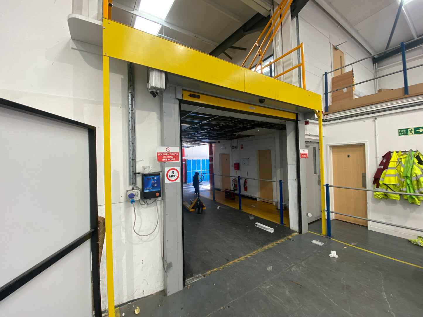 ELECTRIC INTERNAL ROLLER SHUTTER DOOR WITH MOTOR - COST £12,000